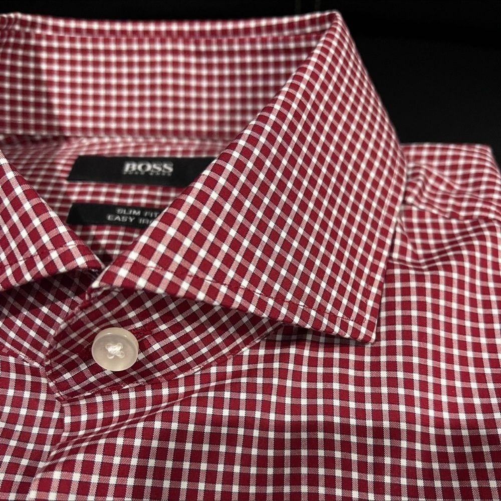 NWT Hugo Boss Slim Fit Dress Shirt Sz 15.5 (39)